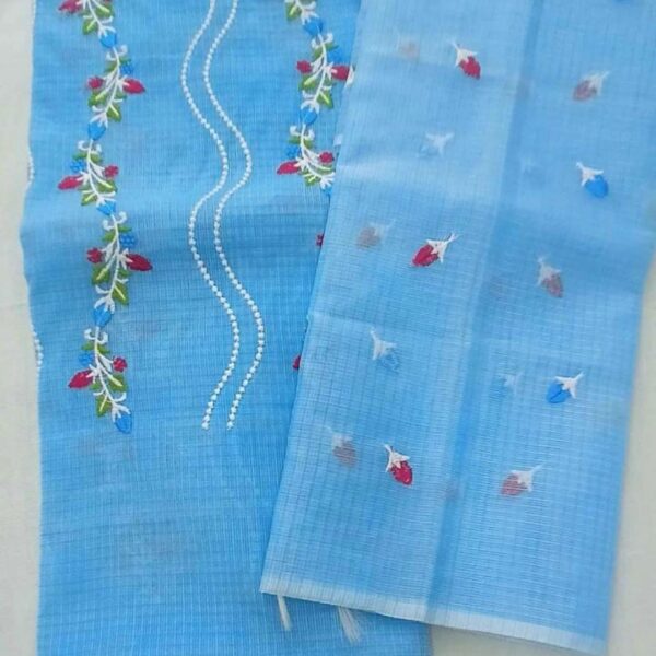 SKY KOTA DORIA EMBROIDERY WORK SUITS   MATERIAL