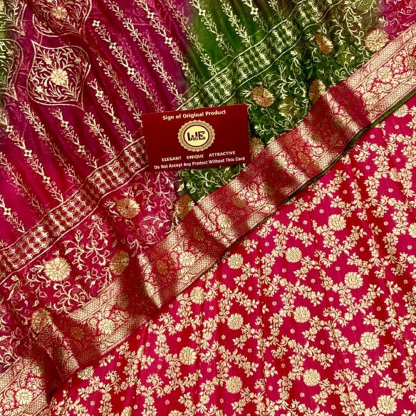 Wedding Wear Designer Banarasi Khimkhwab Gharara Suit