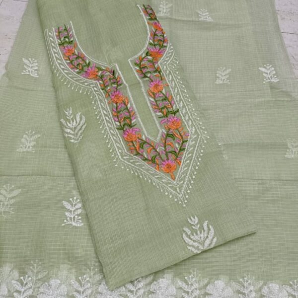 Kota Doriya Resham Work Unstitched Suits