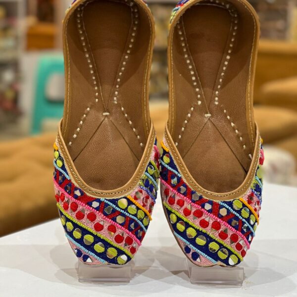 Beautiful Handcrafted Punjabi Jutti Hand Embroidered Work For Women