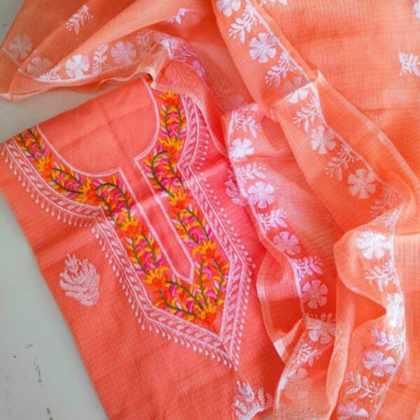 Kota Doriya Resham Work Unstitched Suits