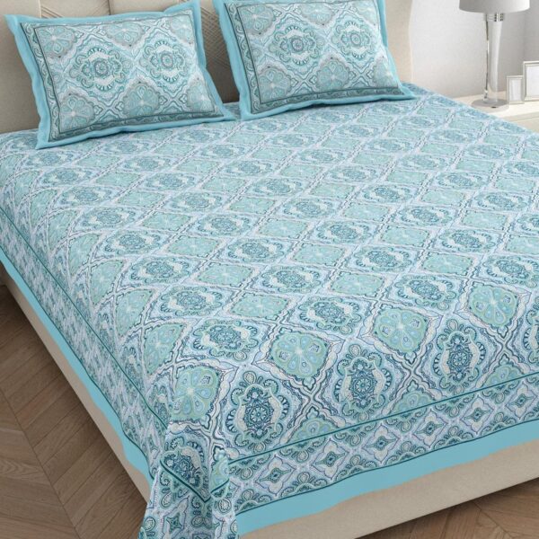 PURE COTTON FULLY ELASTIC FITTED KING SIZE BEDSHEET ( CODE SNARE 009121F)