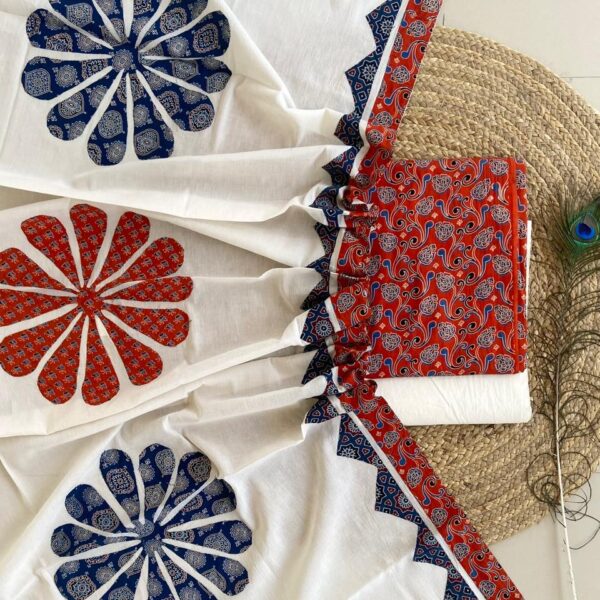 Ajarakh  Print Suit Pcs with Patch work