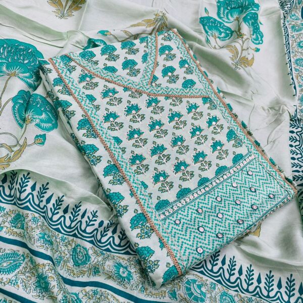 Salwar Suit in Soft Russian Silk Fabric