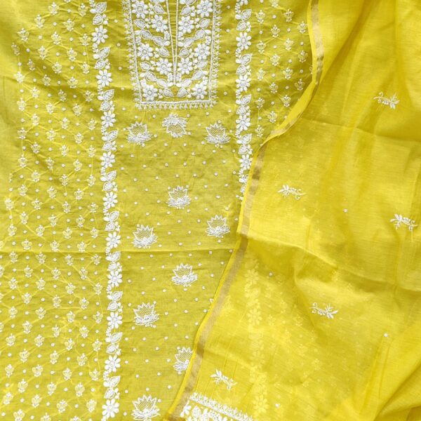 Pure Mul Chanderi Kurta Dupatta Suits