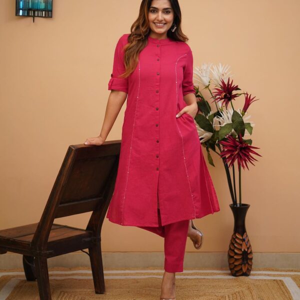 OFFICE WEAR KURTI WITH TWO SIDE POCKET