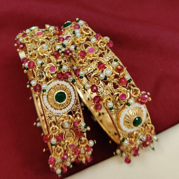 Bangles Kundan Set Brass Premium quality