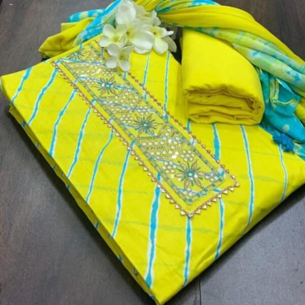 Pure Cotton With Beautiful Flowers Print