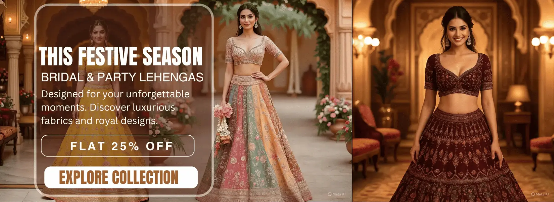 Brown and Gold Traditional Silk Saree Sale Facebook Ad (1920 x 700 px) (2)