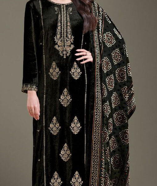 WINTER COLLECTION PURE VISCOSE VELVET WITH EMBROIDERY