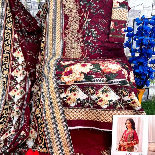 Pure Cotton Print Suit