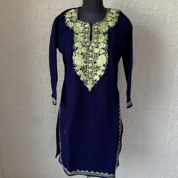 Kashmiri Aari  work Embroidery kurti