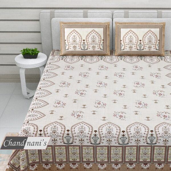 South Cotton King Size Bedsheet with 2 Pillow Covers Code 69.Snare