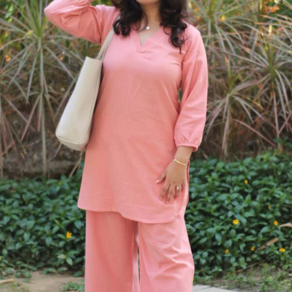 OFFICE WEAR KURTI WITH COTTON SLUB