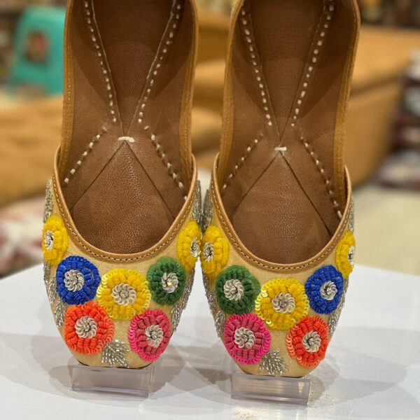 Beautiful Handcrafted Punjabi Jutti Hand Embroidered Work For Women