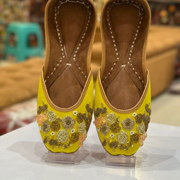 Beautiful Handcrafted Punjabi Jutti Hand Embroidered Work For Women