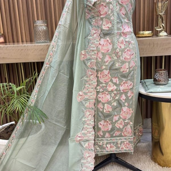Saahiba Collection - Mul Chanderi Suit Set