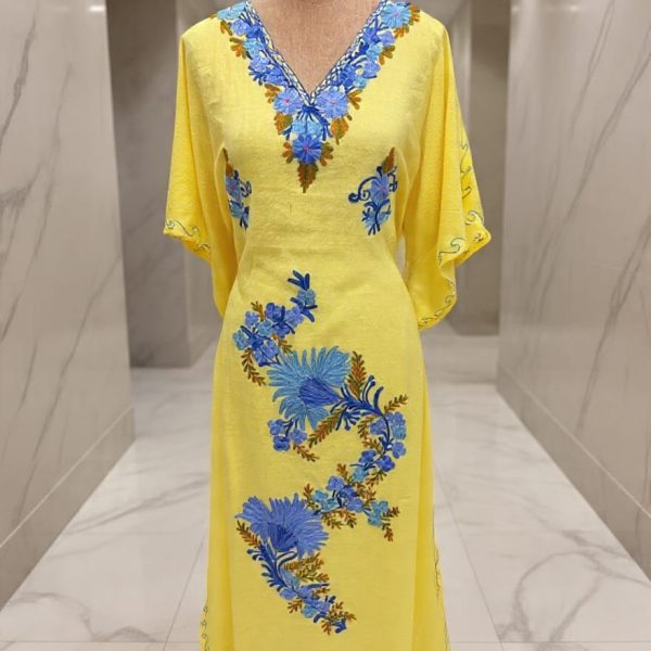 Kashmiri Kaftan with Ari Embroidery
